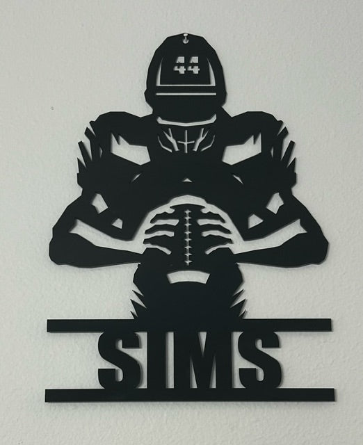 Custom Football Wall Plaque